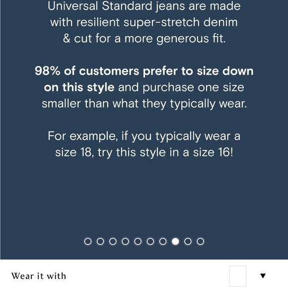 Universal Standard Etta straight leg jeans - Picture 8 of 9